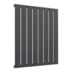 Reina Flat Anthracite Single Panel Radiator 600 x 588mm