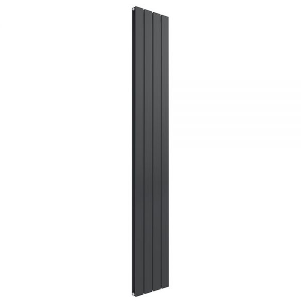 Reina Flat Anthracite Double Panel Radiator 1800 x 292mm