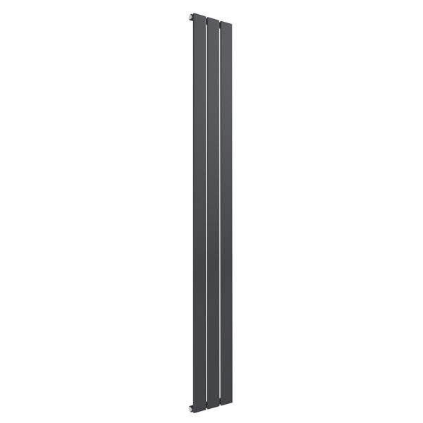 Reina Flat Anthracite Single Panel Radiator 1600 x 218mm
