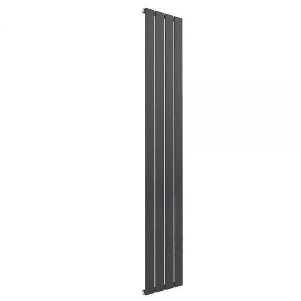 Reina Flat Anthracite Single Panel Radiator 1600 x 292mm