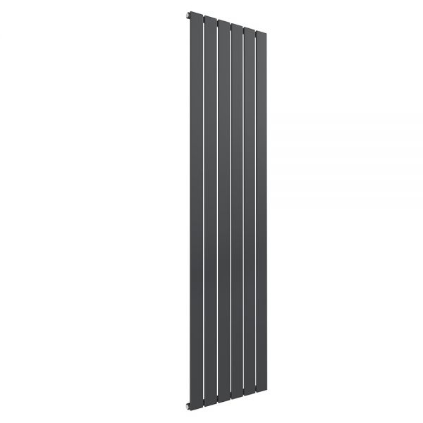 Reina Flat Anthracite Single Panel Radiator 1600 x 440mm