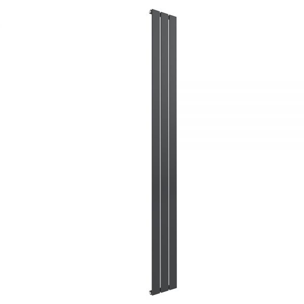 Reina Flat Anthracite Single Panel Radiator 1800 x 218mm