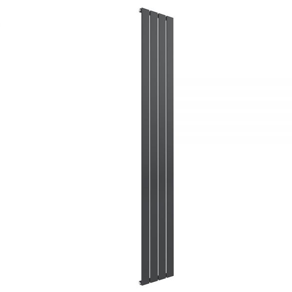 Reina Flat Anthracite Single Panel Radiator 1800 x 292mm