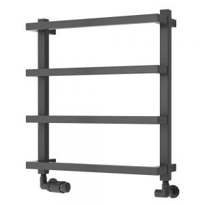 Reina Glora Anthracite Designer Towel Radiator 555 x 500mm