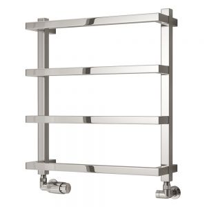 Reina Glora Chrome Designer Towel Radiator 555 x 500mm