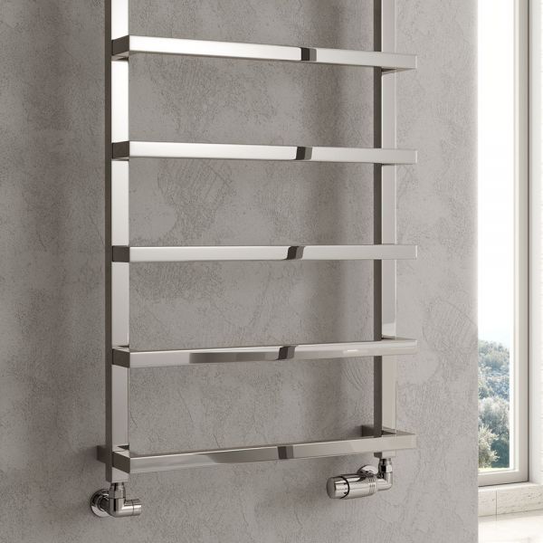 Reina Glora Chrome Designer Towel Radiator 555 x 500mm #2