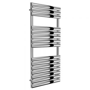 Reina Helin Polished Stainless Steel Designer Towel Radiator 1120 x 500mm