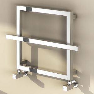 Reina Lago 1 Chrome Designer Towel Radiator 450 x 600mm