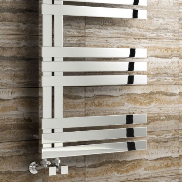 Reina Lovere Polished Stainless Steel Designer Towel Radiator 960 x 500mm #2