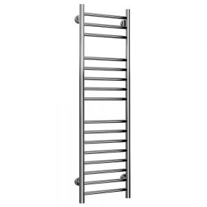 Reina Luna Polished Stainless Steel Heated Towel Rail 1200 x 350mm