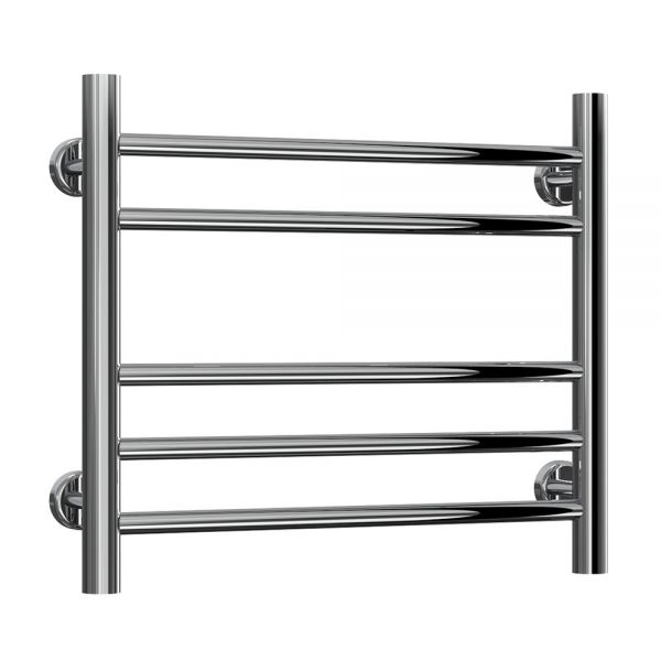Reina Luna Polished Stainless Steel Heated Towel Rail 430 x 500mm