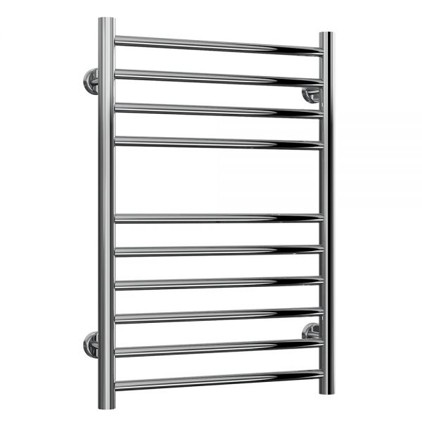 Reina Luna Polished Stainless Steel Heated Towel Rail 720 x 500mm