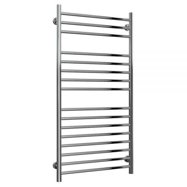 Reina Luna Polished Stainless Steel Heated Towel Rail 1200 x 600mm