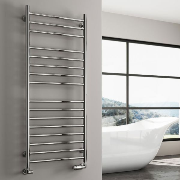 Reina Luna Polished Stainless Steel Heated Towel Rail 1500 x 500mm #2