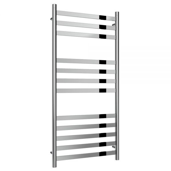 Reina Misa Polished Stainless Steel Heated Towel Rail 1120 x 530mm