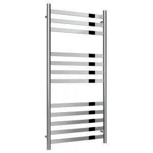 Reina Misa Polished Stainless Steel Heated Towel Rail 1120 x 530mm