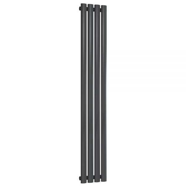 Reina Neva Anthracite Single Panel Radiator 1500 x 236mm