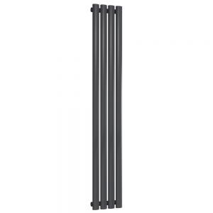 Reina Neva Anthracite Single Panel Radiator 1500 x 236mm