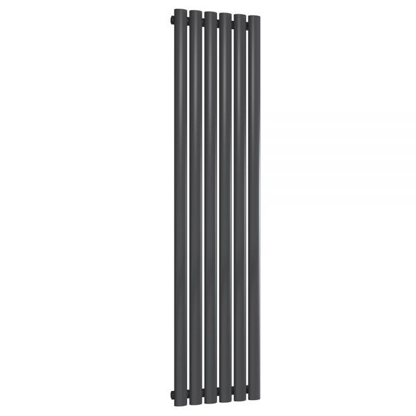 Reina Neva Anthracite Single Panel Radiator 1500 x 354mm