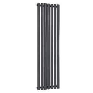 Reina Neva Anthracite Single Panel Radiator 1500 x 413mm