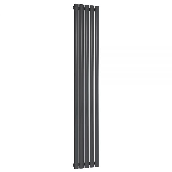 Reina Neva Anthracite Single Panel Radiator 1800 x 295mm