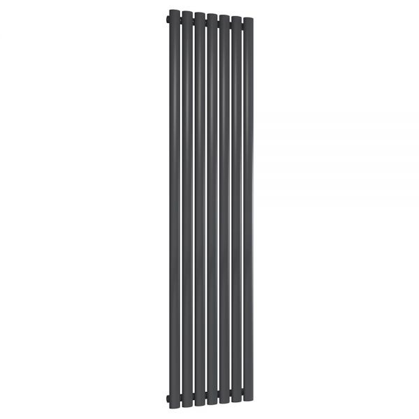 Reina Neva Anthracite Single Panel Radiator 1800 x 413mm