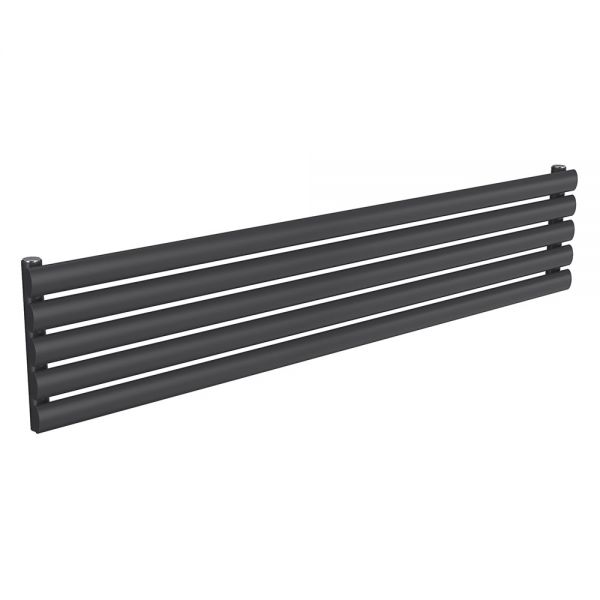 Reina Nevah Anthracite Single Panel Radiator 295 x 1400mm