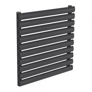Reina Nevah Anthracite Single Panel Radiator 590 x 600mm