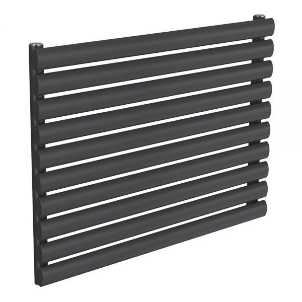 Reina Nevah Anthracite Single Panel Radiator 590 x 800mm