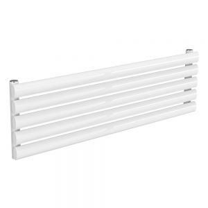 Reina Nevah White Single Panel Radiator 295 x 1000mm
