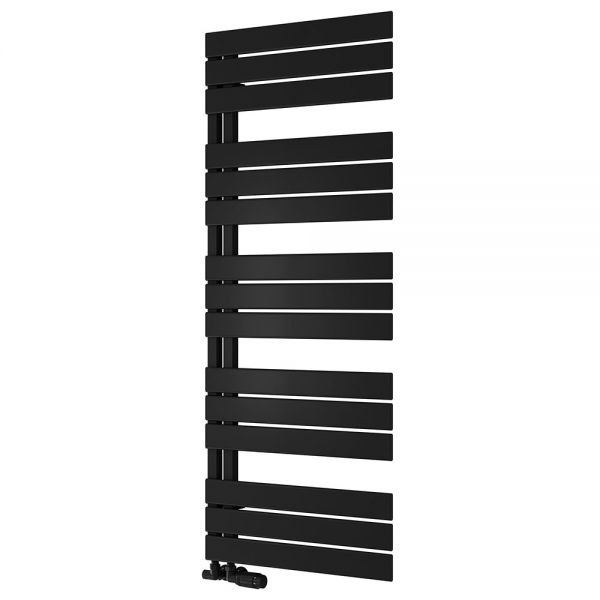 Reina Pettino Black Designer Towel Radiator 1424 x 550mm