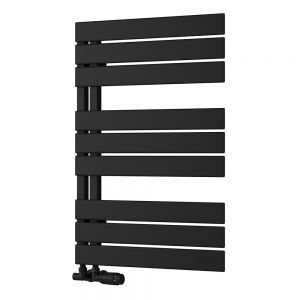 Reina Pettino Black Designer Towel Radiator 823 x 550mm