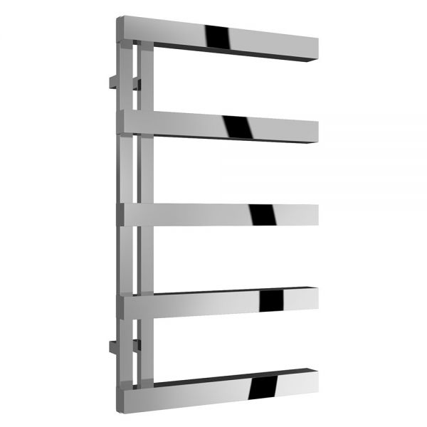 Reina Piazza Polished Stainless Steel Designer Towel Radiator 870 x 500mm