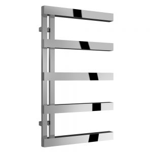Reina Piazza Polished Stainless Steel Designer Towel Radiator 870 x 500mm