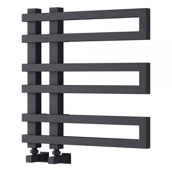 Reina Pietra Anthracite Designer Towel Radiator 530 x 530mm