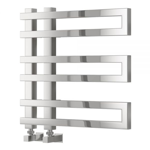 Reina Pietra Chrome Designer Towel Radiator 530 x 530mm