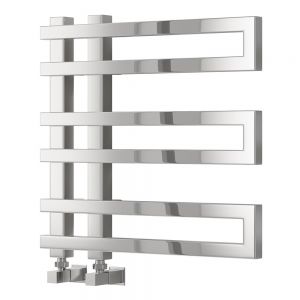 Reina Pietra Chrome Designer Towel Radiator 530 x 530mm