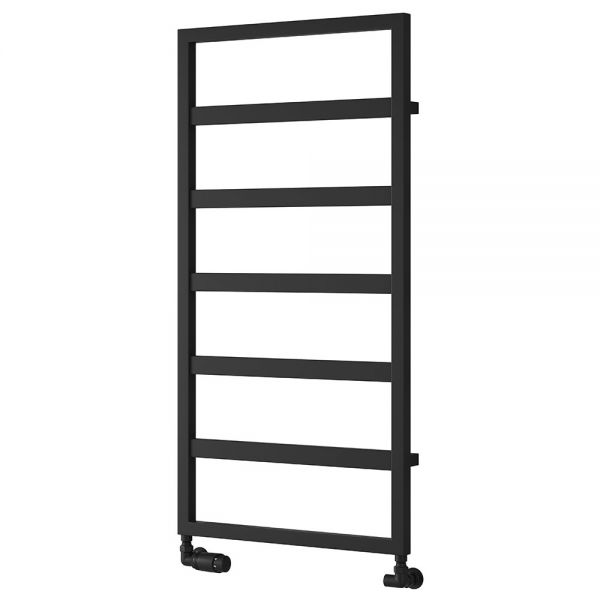 Reina Rezzo Black Designer Towel Radiator 1100 x 450mm