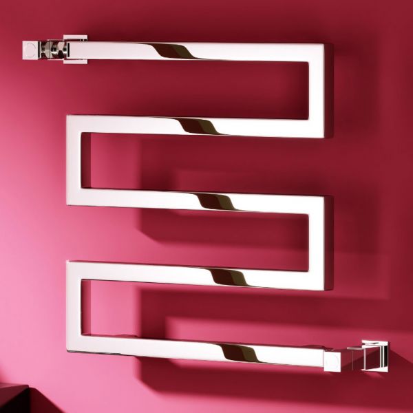 Reina Serpe Chrome Designer Towel Radiator 510 x 500mm #2