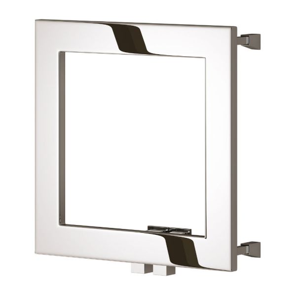 Reina Square Polished Stainless Steel Designer Towel Radiator 450 x 450mm #2