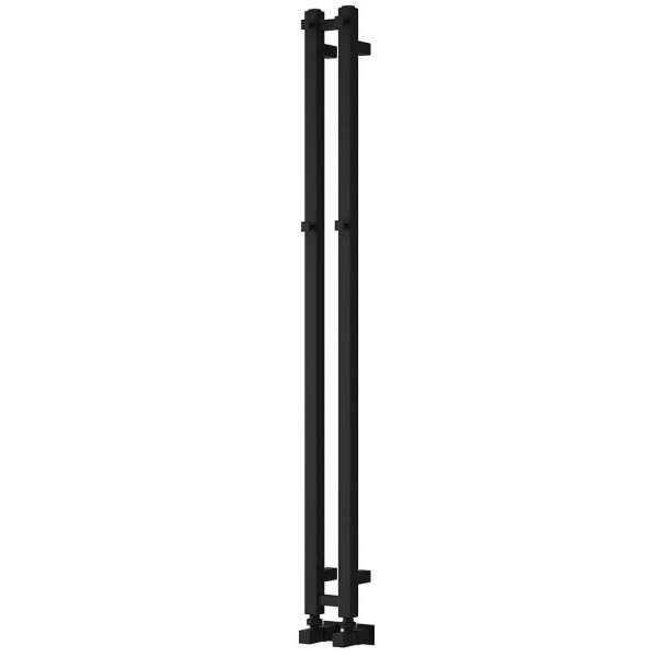 Reina Todi Black Designer Towel Radiator 1200 x 108mm