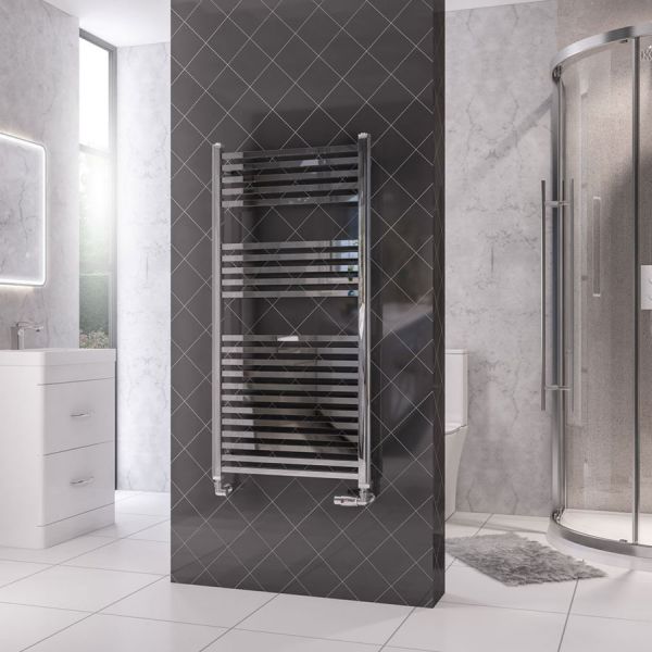 Eastbrook Rion Multirail 1200 x 600 Straight Chrome Towel Rail #2
