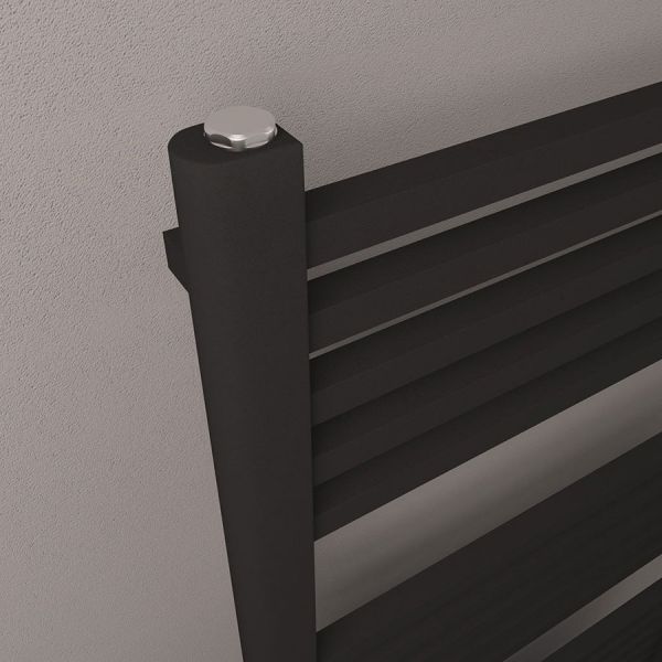 Eastbrook Rion Multirail 1200 x 600 Straight Matt Black Towel Rail #3