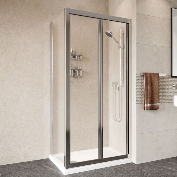 Roman Showers Haven Framed Bi Fold Shower Door 800mm