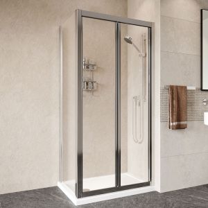 Roman Showers Haven Framed Bi Fold Shower Door 900mm