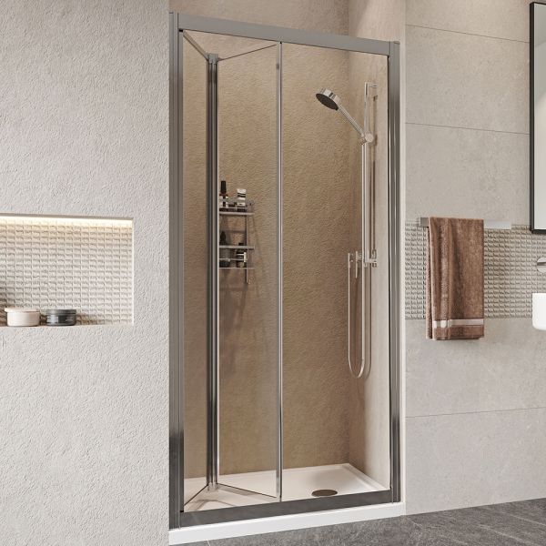 Roman Showers Haven Framed Bi Fold Shower Door 800mm #4