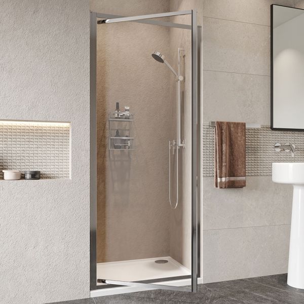 Roman Showers Haven Framed Pivot Shower Door 900mm #4