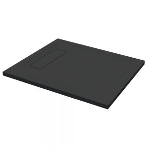 Roman Showers Infinity Black Slate Rectangular Shower Tray 1000 x 800