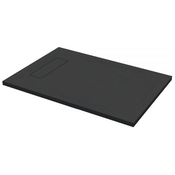 Roman Showers Infinity Black Slate Rectangular Shower Tray 1400 x 800