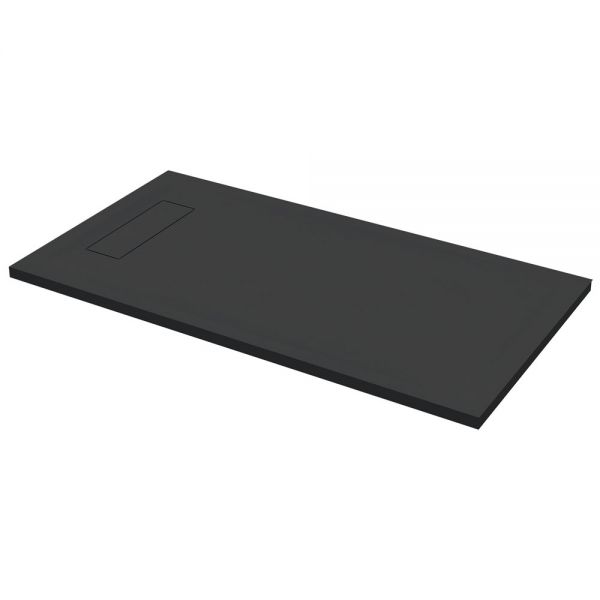 Roman Showers Infinity Black Slate Rectangular Shower Tray 1600 x 800